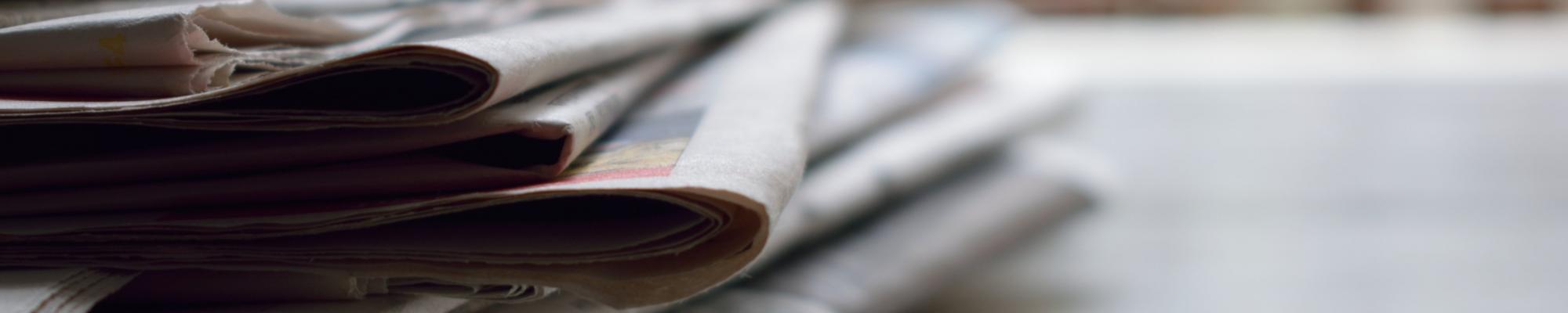 Stack of newspapers